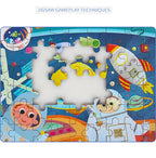 60-Piece Wooden Puzzle Set