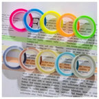 5 Rolls Transparent Fluorescent Highlighter Tape & Index Tabs
