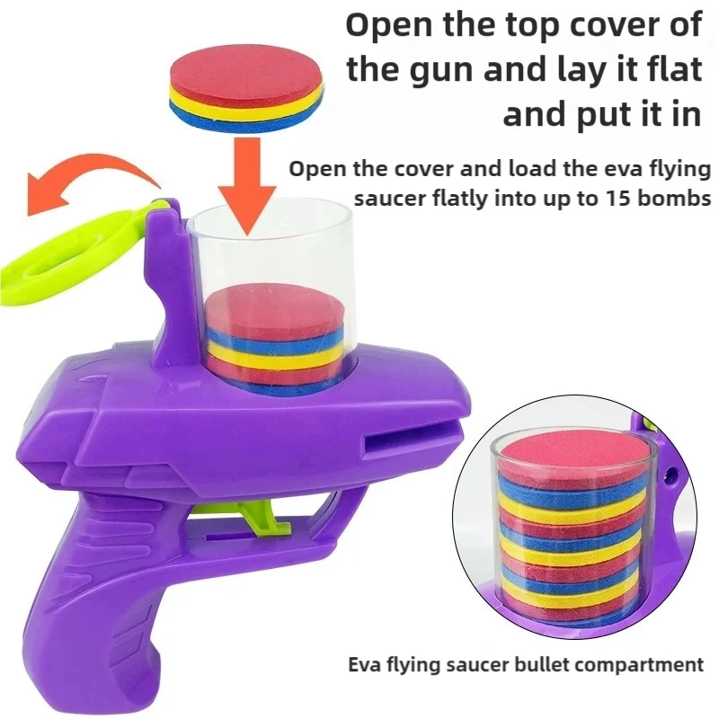 Handheld Foam Disc Launcher Toy for Kids