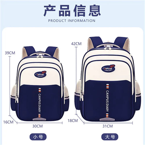 3-in-1 Nylon Primary School Backpack Set