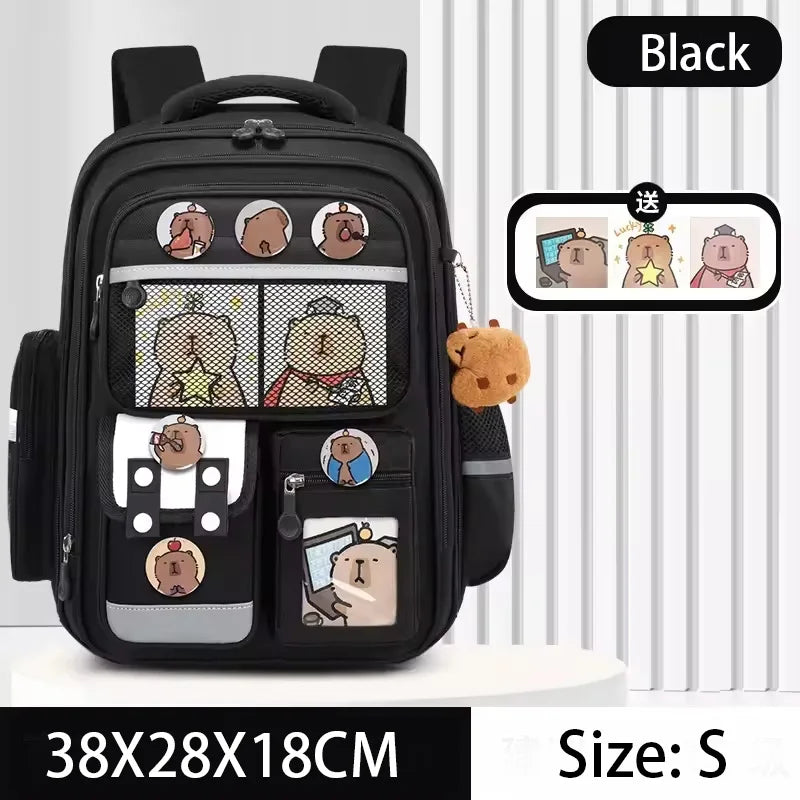 Cute Capybara Large Capacity Backpack for Kids