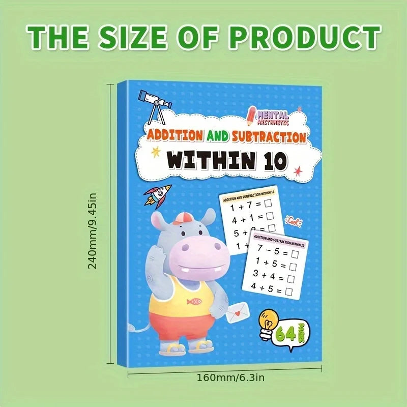 Math Practice Workbook: Addition & Subtraction Timed Drills (Grades 1-3)
