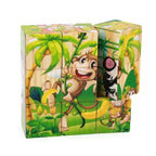 Montessori 6-in-1 Wooden Block Puzzle 9-Piece