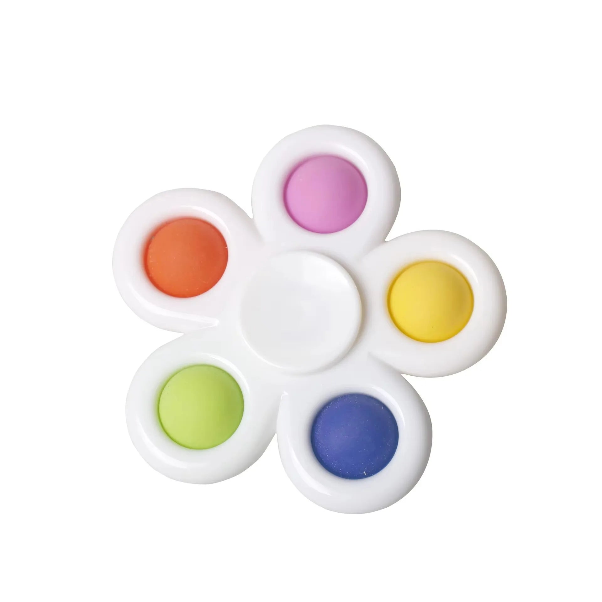 2-in-1 Tie-Dye Fidget Spinner & Push Bubble Pop Toy