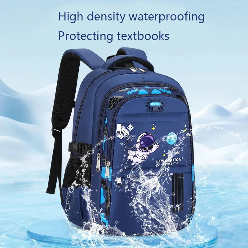 Waterproof Astronaut School Backpack for Boys