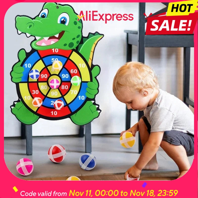 Montessori Safety Dart Board Game for Kids – Indoor Sports Toy (Ages 3-7)