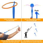 LED Slingshot Rocket Toy with Spinning Descent