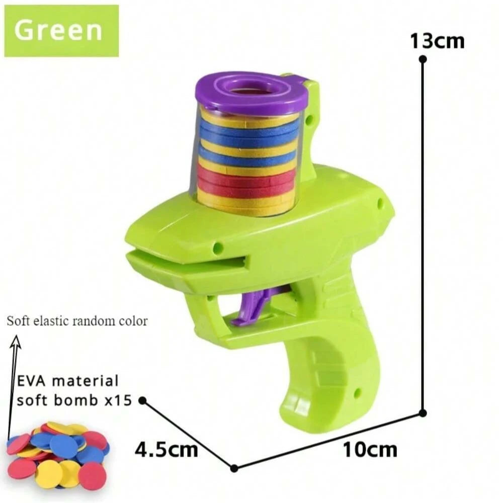 Handheld Foam Disc Launcher Toy for Indoor & Outdoor Play