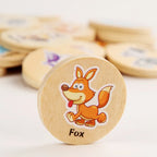 Montessori Wooden Memory Chess Game | Kids Pattern Matching Puzzle