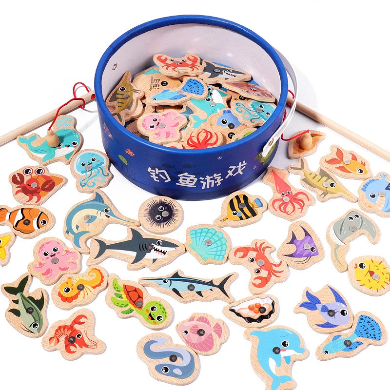 Under the Sea Wooden Fishing Toy