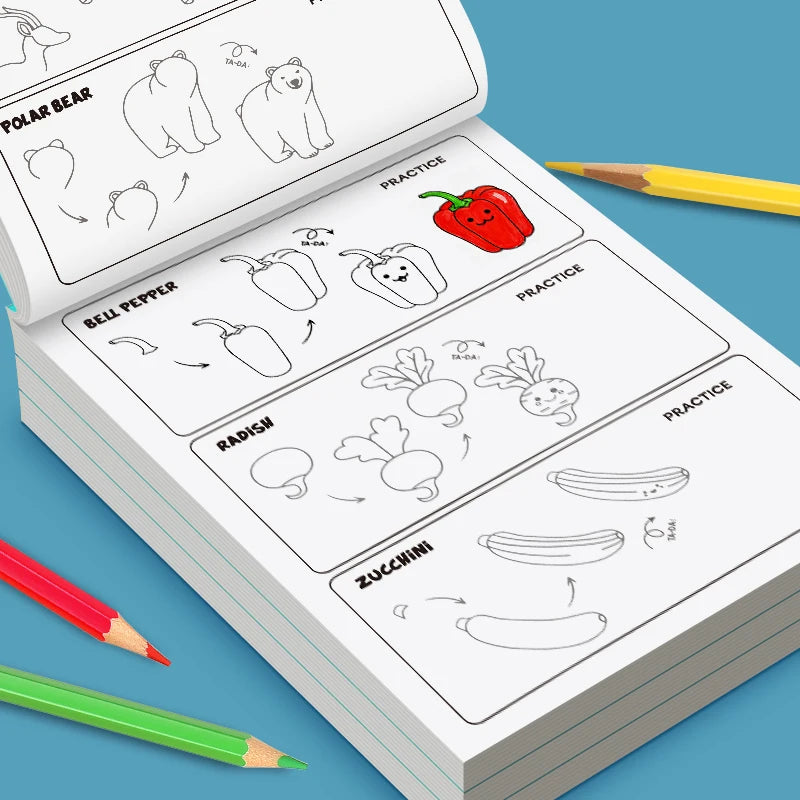 Easy Step-by-Step Drawing Book for Kids – Learn to Draw Everything!