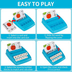 2-in-1 Matching Letter Spelling & Early Math Game for Kids