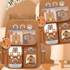 Cute Capybara Large Capacity Backpack for Kids
