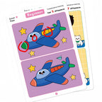 Find Differences Card Game Reusable Cartoon Educational Puzzle for Kids Three Difficulty Levels for Focus and Attention Training
