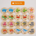 Montessori Wooden Memory Chess Game | Kids Pattern Matching Puzzle