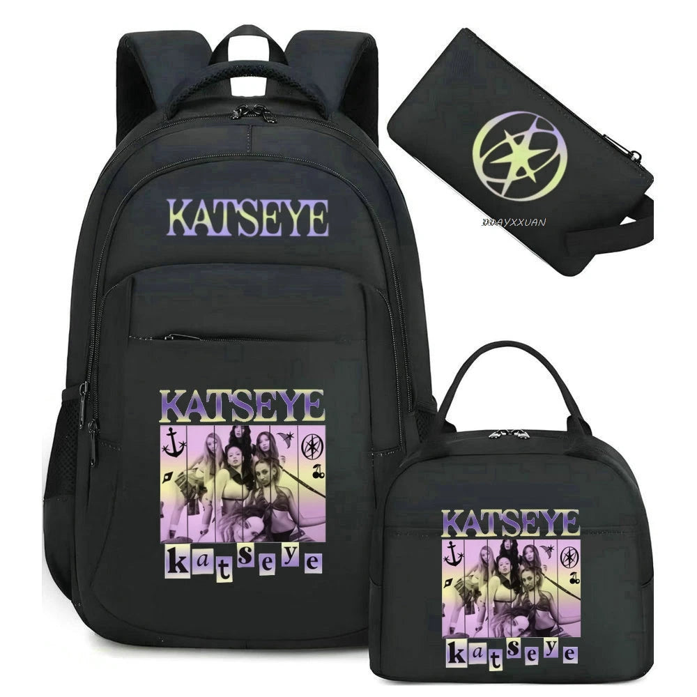 KATSEYE Camouflage School Backpack