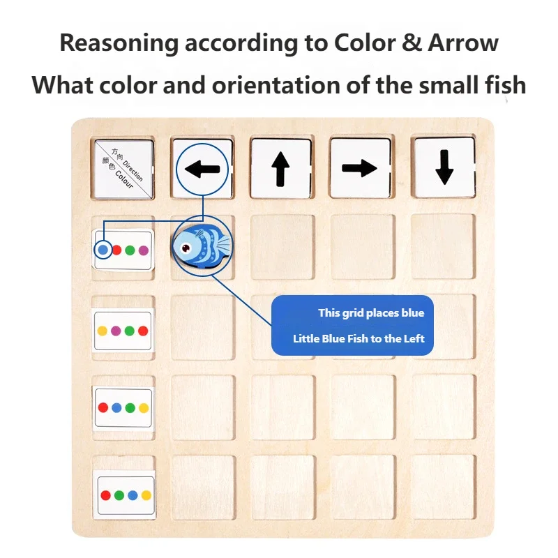 Montessori Wooden Logical Thinking Battle Board