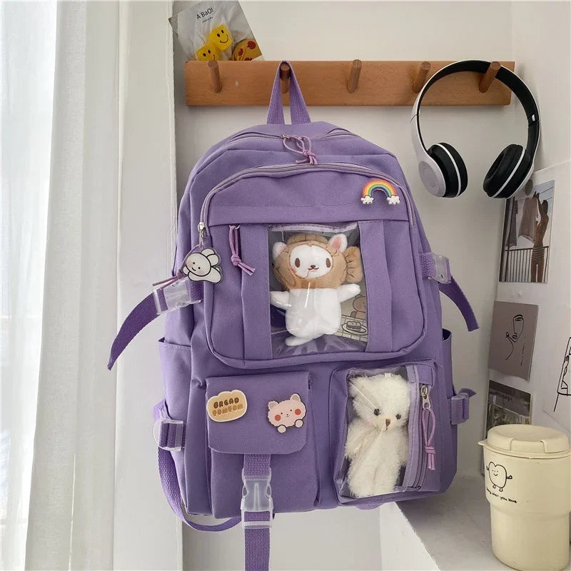 Cute Large Capacity School Backpack for Girls