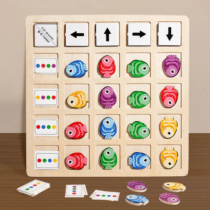 Montessori Wooden Logical Thinking Battle Board