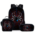 3D Spider Backpack 3-Piece Set for Boys & Girls