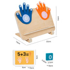 Montessori Wooden Finger Counting Board