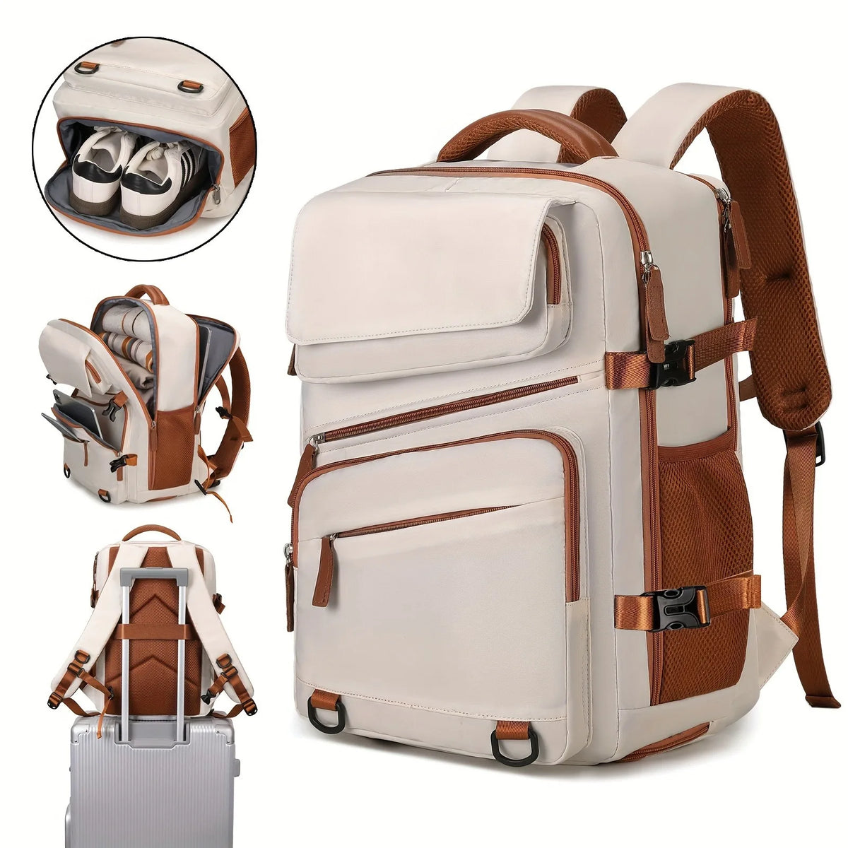 Expandable Business & Travel Laptop Backpack for Men and Women