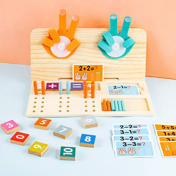 Montessori Wooden Finger Numbers Counting Toy