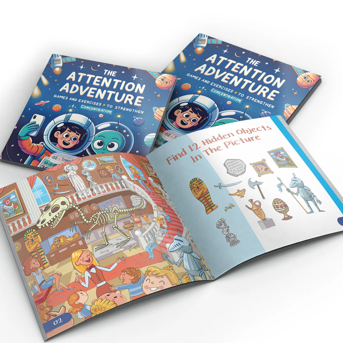 5-Pack Attention Adventure Books: Focus & Concentration Games