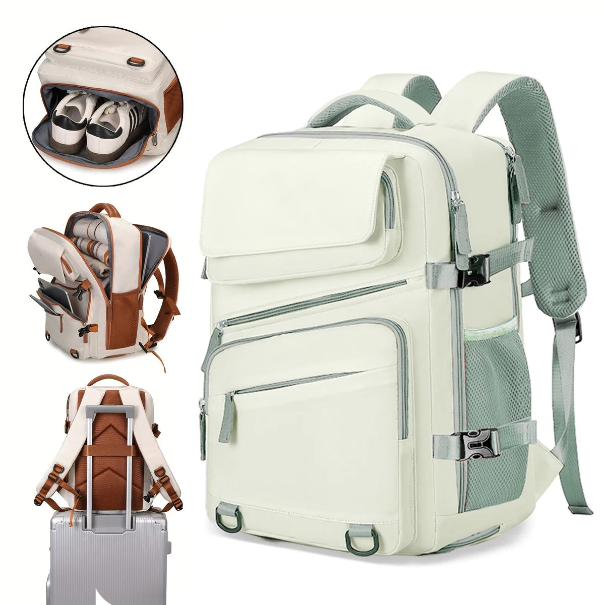 Expandable Business & Travel Laptop Backpack for Men and Women