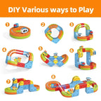 DIY Electronic Kids Magic Train Building Blocks