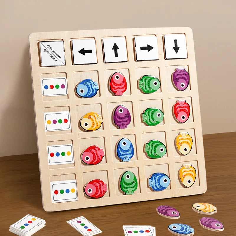 Montessori Wooden Logical Thinking Battle Board