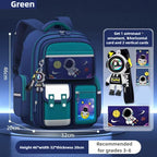 Kids Astronaut Waterproof Backpack for Grades 3-6