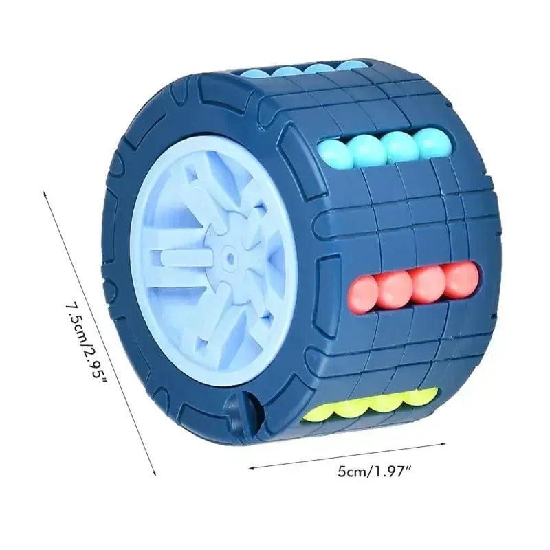 Magical Bean Rotate & Slide Puzzle: 3D Cylinder Fidget Toy