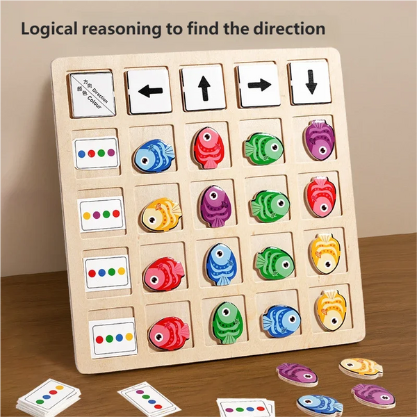 Montessori Wooden Logical Thinking Battle Board