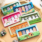 150 Sheets Cute Cartoon Animal Sticky Notes & Bookmarks Set