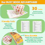 My First Human Body Anatomy Busy Book – Preschool Learning Toy for Kids 3+
