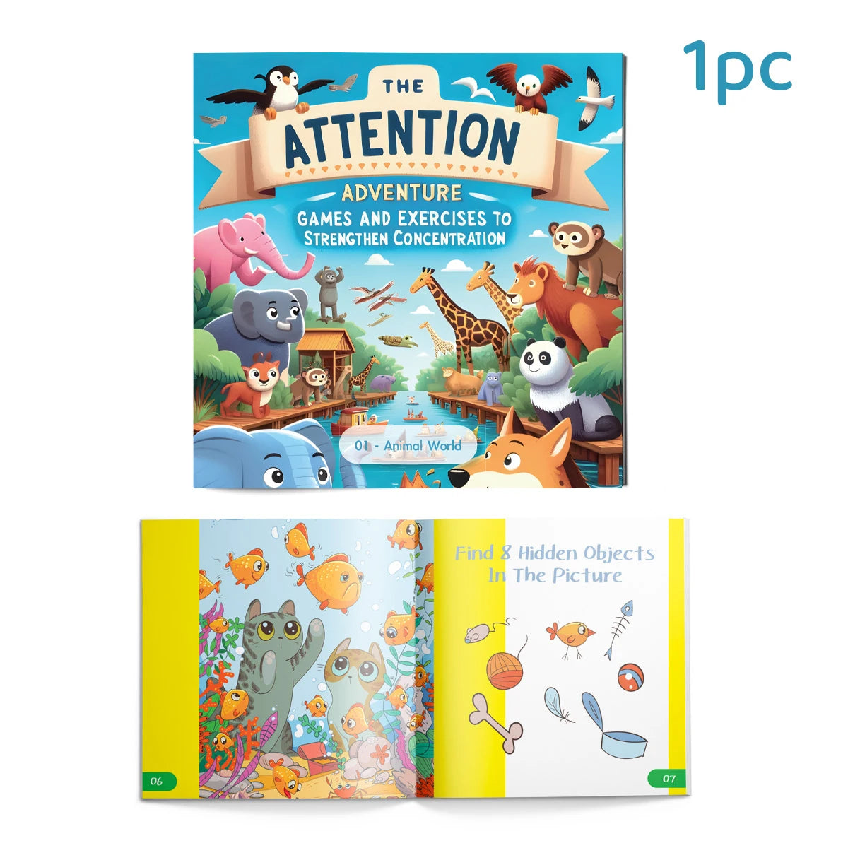 5-Pack Attention Adventure Books: Focus & Concentration Games