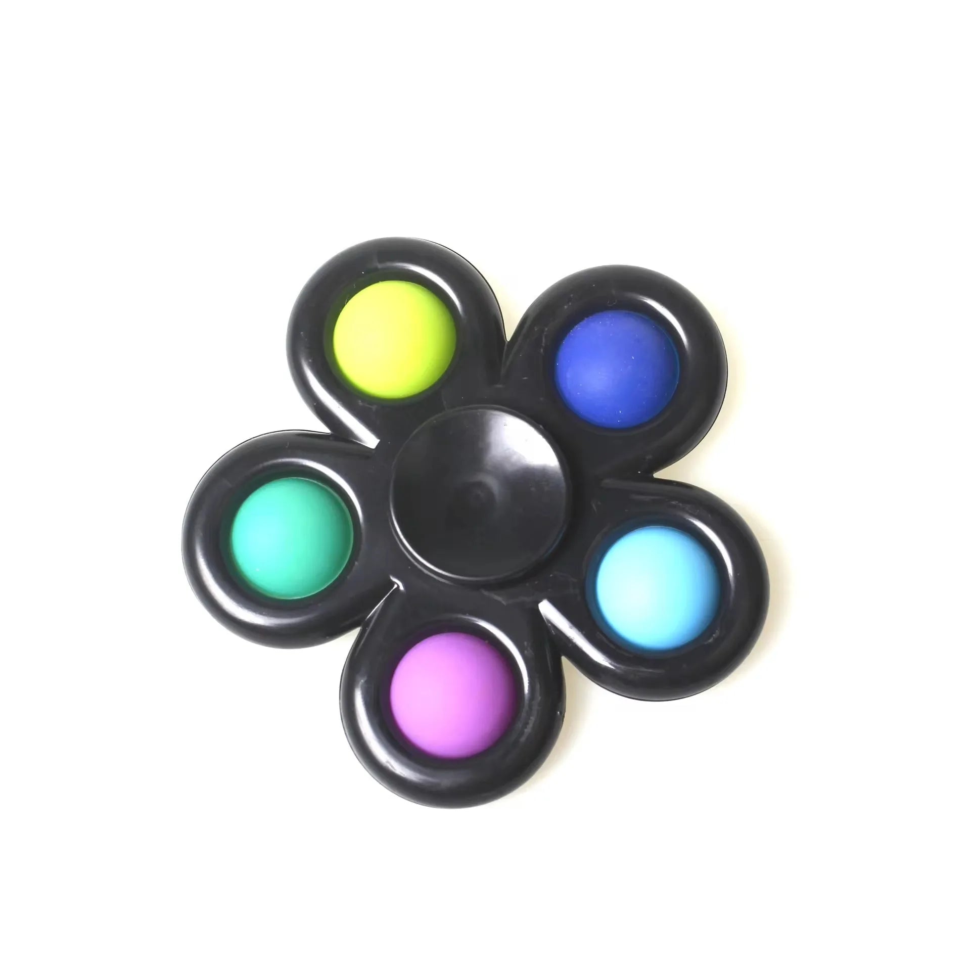 2-in-1 Tie-Dye Fidget Spinner & Push Bubble Pop Toy