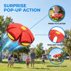 New Orange Flying Saucer Ball Magic Deformation Foot Pressure Decompression Vent Outdoor Sports Parent-Child Active Toy Kids Fun