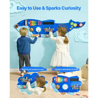 Orca Kids Wall-Mounted Busy Board – 12-in-1 Montessori Sensory Hanging Panel