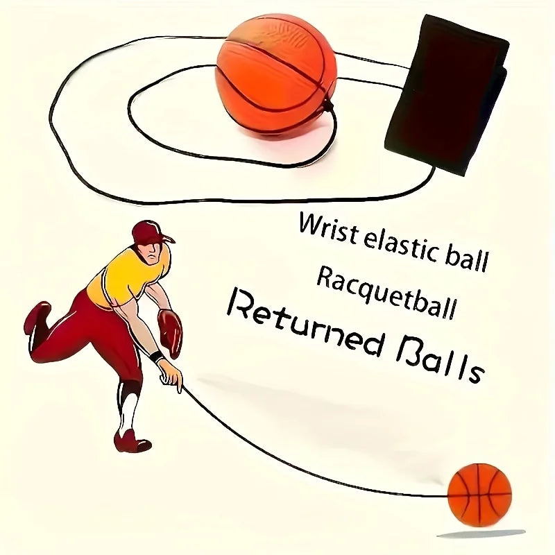Wrist Bouncing Ball & Wristband Kit - Sports Designs