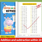 Math Practice Workbook: Addition & Subtraction Timed Drills (Grades 1-3)