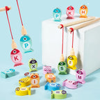 Montessori 3-in-1 Wooden Fishing & Sorting Game