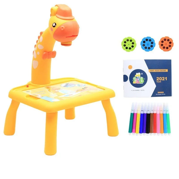 Mini LED Projector Drawing Table | Kids Educational Painting Board