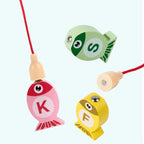 Montessori 3-in-1 Wooden Fishing & Sorting Game