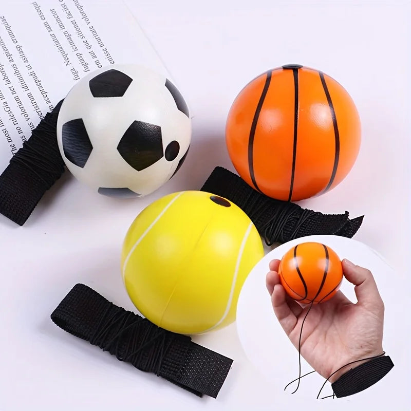 Wrist Bouncing Ball & Wristband Kit - Sports Designs