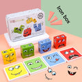 Wooden Expression Puzzle Board Game