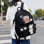 Kawaii Waterproof Multi-Pocket Laptop Backpack for Girls