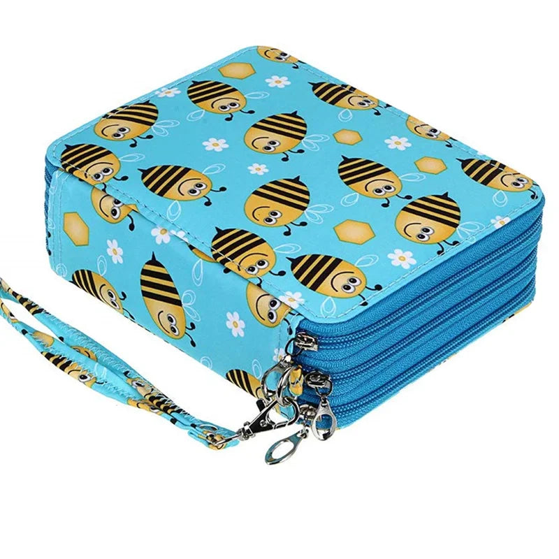 Large Capacity Multi-Slot School Pencil Case Organizer for Girls