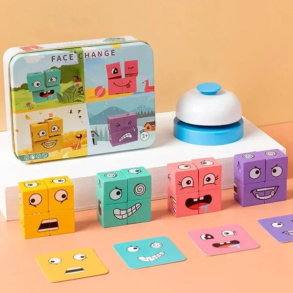 Fast-Paced Face Changing Expression Puzzle